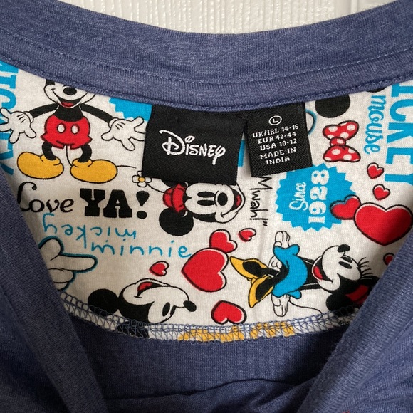 Disney Parks, Mickey and Minnie Love Tshirt, Size L, Blue, NWOT - Picture 4 of 5